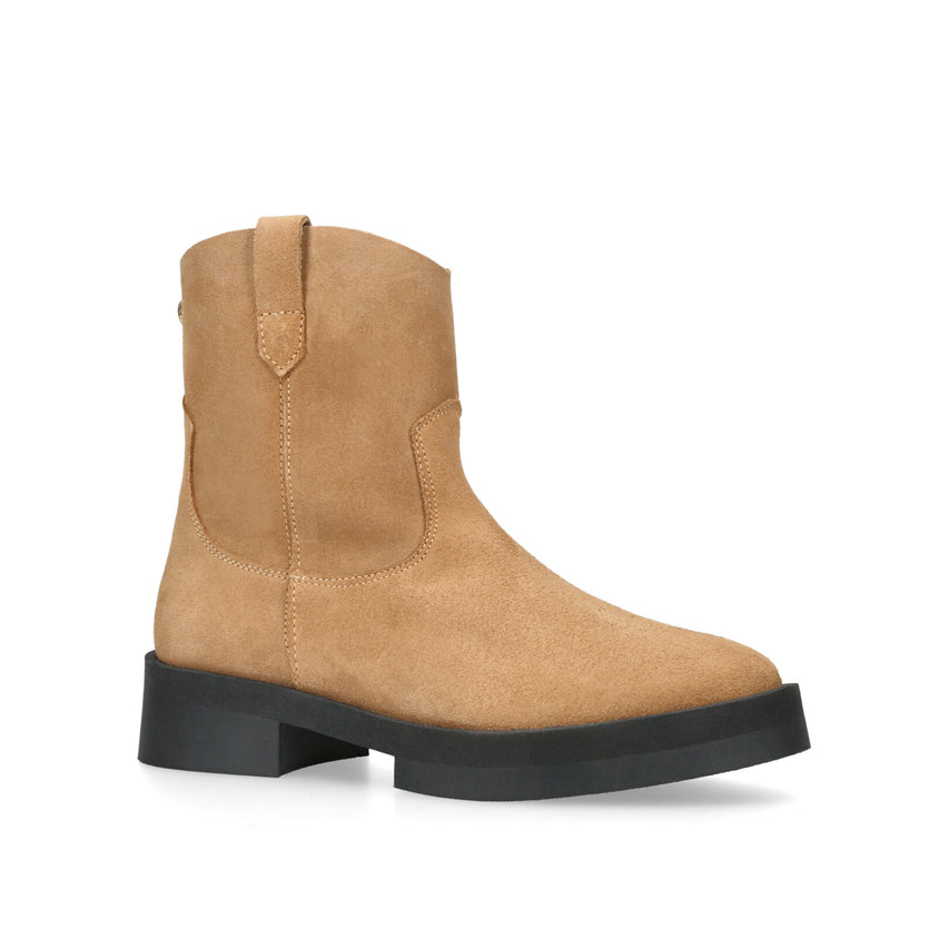 MINA DBE DK BEIGE SUEDE