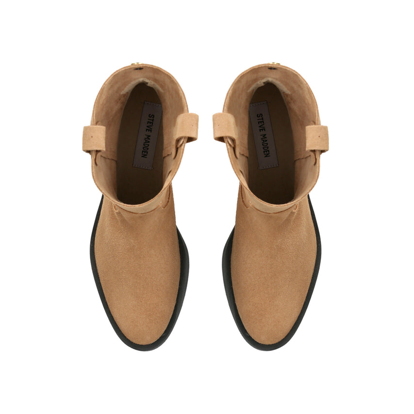 MINA DBE DK BEIGE SUEDE