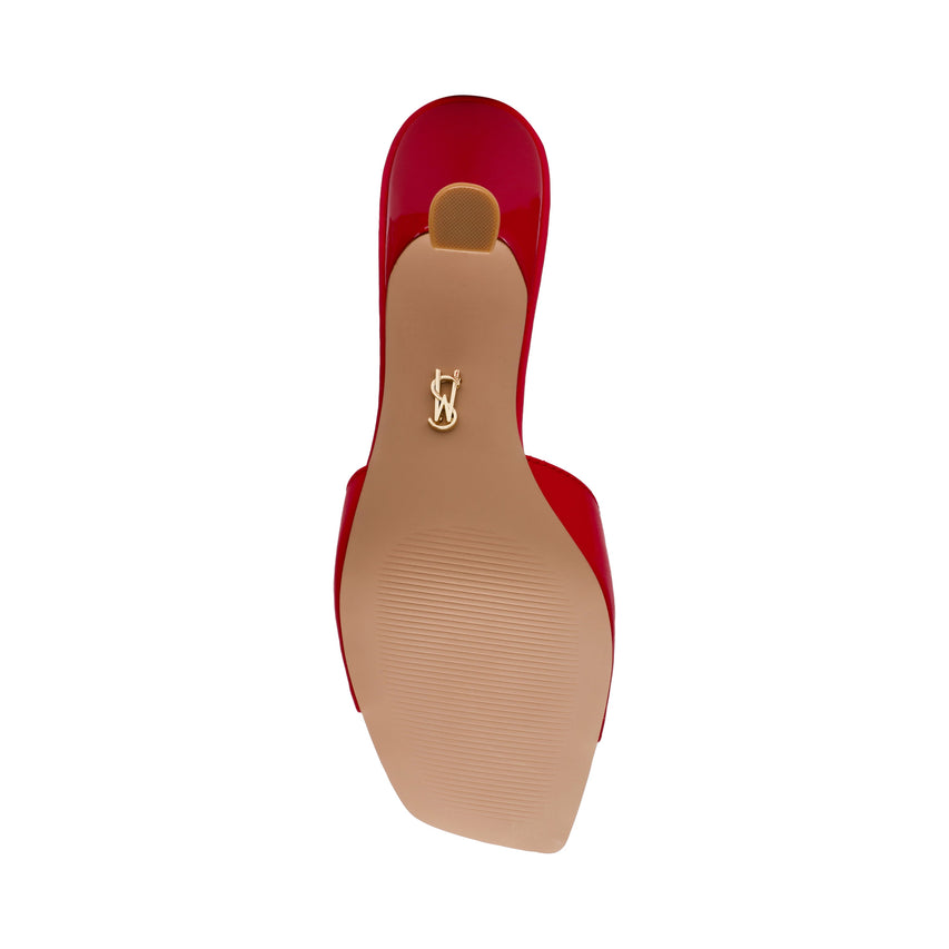 Ivie Mule RED SATIN